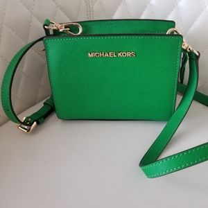 NWOT Michael Kors safiano leather mini bag